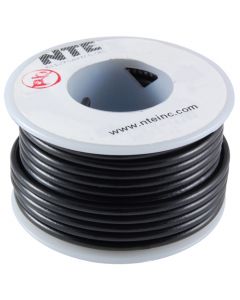 NTE  WH18-00-25 Black 18AWG Stranded Hook-Up Wire 25Ft  UL1007 300V